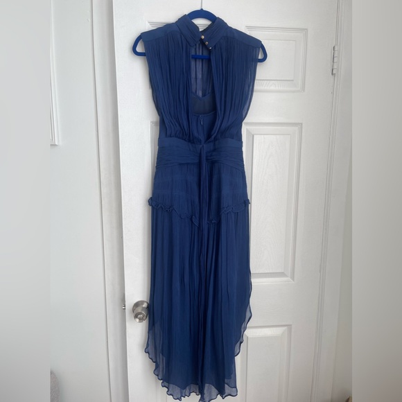 Blue Shona Joy Clemence High Neck Dress - Picture 4 of 4